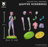 TU033 - Games Female character design, Yuffie Ice Cream Final Fantasy, 3D Printer Files, 3d stl resin print download files