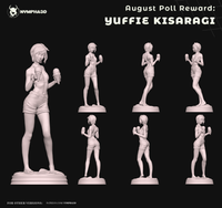 TU033 - Games Female character design, Yuffie Ice Cream Final Fantasy, 3D Printer Files, 3d stl resin print download files