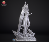 TU002 - Female Character design,Zani 2nd Form (Wuthering Waves)，3d STL resin print download files