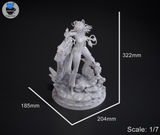 TU002 - Female Character design,Zani 2nd Form (Wuthering Waves)，3d STL resin print download files