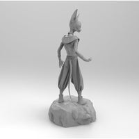A129 - Anime character design, DBZ Beerus character, STL 3D model design download print file
