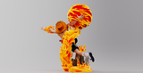 ANI106 - Legendary Character design, Portgas D Ace Battle One Piece Digital STL Files ，3d STL resin print download files
