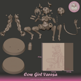 TU068 - Games Female character design, Varesa Cowgirl - Genshin Impact, 3d stl resin print download files
