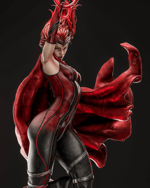 TU015 - Comic character design,Scarlet Witch from Marvel, 3d stl resin print download files