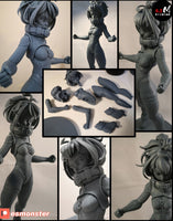 B203 - Games character design, The Bull devil V2, 3d stl model design download link dropbox files