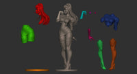 B202 - games character design, Evelynnn From KDA, 3d stl model design download file link