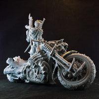 B049 - Legendary character design, Cyber metal biker chick, Sexy biker character design, STL 3D model design print