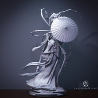 R124 - Ancient character design, Jorōgumo is a type of yōkai, a creature of Japanese folklore, 3d stl instant download