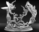 MANGA102 - Legendary Character design, Goku vs Freezer & Gohan vs Cell ，3d STL resin print download files