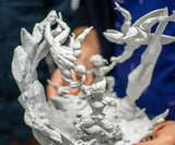 MANGA102 - Legendary Character design, Goku vs Freezer & Gohan vs Cell ，3d STL resin print download files