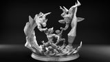 MANGA102 - Legendary Character design, Goku vs Freezer & Gohan vs Cell ，3d STL resin print download files
