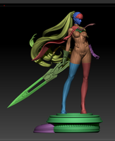 TU043 - Games character design, Eve Stellar Blade of Hope , 3D Printer Files, 3d STL resin print download files