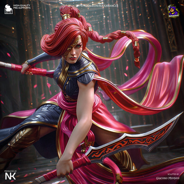 TU082 - Female Character design，Katarina - League of Legends，3d STL resin print download files