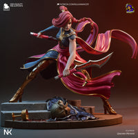 TU082 - Female Character design，Katarina - League of Legends，3d STL resin print download files
