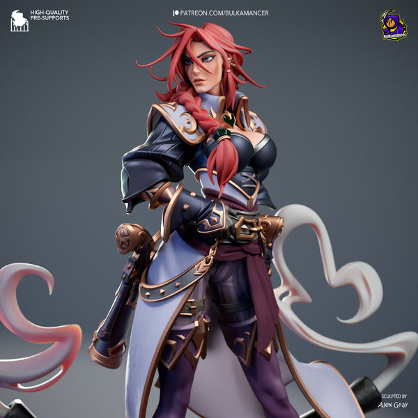 TU049 - Games character design, Miss Fortune – League of Legends , 3D Printer Files, 3d STL resin print download files