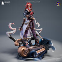 TU049 - Games character design, Miss Fortune – League of Legends , 3D Printer Files, 3d STL resin print download files