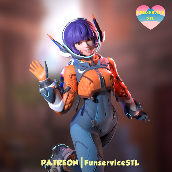 MN004 - Games character design, Juno from Overwatch