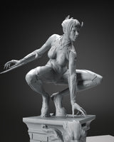 R157 - NSFW Female character design, Cyber assasins girl, 3d stl instant download files