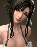 TU170 - NSFW Female Character design, Tifa Lockhart Maid Costume，3d STL resin print download files