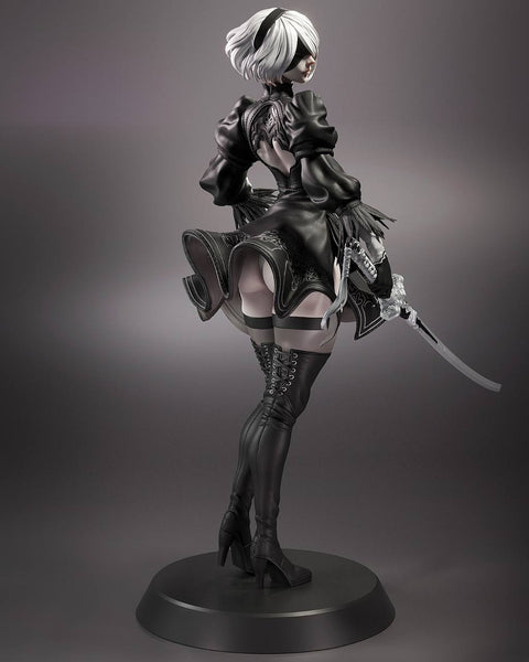 TU004 - Games character design, nxfw 2B from Nier Automata , 3d stl resin download print files