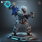 Diana and Hugh from the game Pragmata - High Detail Character for Resin Printing, 3d stl file print download ( Y042 )