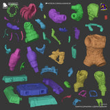 Diana and Hugh from the game Pragmata - High Detail Character for Resin Printing, 3d stl file print download ( Y042 )