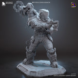 Diana and Hugh from the game Pragmata - High Detail Character for Resin Printing, 3d stl file print download ( Y042 )