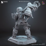 Diana and Hugh from the game Pragmata - High Detail Character for Resin Printing, 3d stl file print download ( Y042 )
