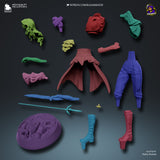 TU080 - Female Character design，Clair Obscur Expedition 33，3d STL resin print download files