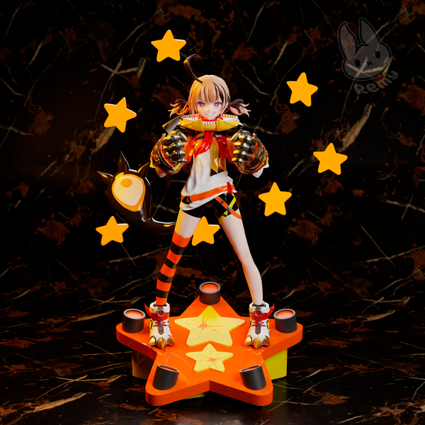 TU039 - Vtuber character design, 👾 吉吉-穆林（GIGI MURIN）--HOLOLIVE VTUBER, 3D Printer Files, 3d STL resin print download files