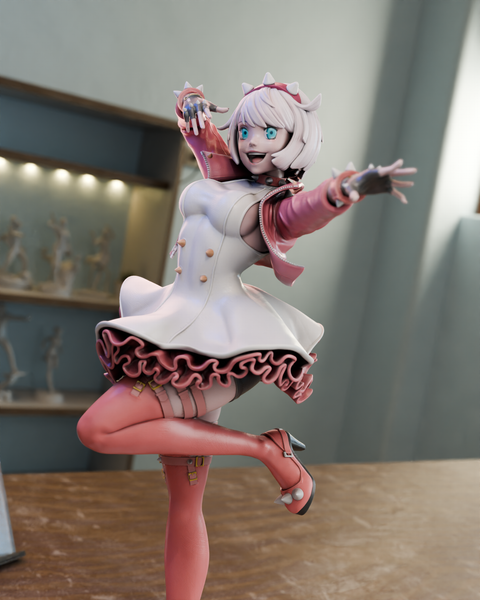 MN101 - Games character design, Guilty Gears , Elphelt Valentine, 3d stl instant download files
