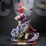 Sakura From the Naruto - High Detail Character for Resin Printing, 3d stl file print download ( Y039 )