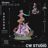 Sakura From the Naruto - High Detail Character for Resin Printing, 3d stl file print download ( Y039 )