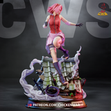 Sakura From the Naruto - High Detail Character for Resin Printing, 3d stl file print download ( Y039 )