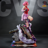 Sakura From the Naruto - High Detail Character for Resin Printing, 3d stl file print download ( Y039 )