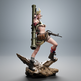TU129 - Female Character design, Tank Girl，3d STL resin print download files