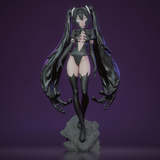 TU007 - Female Character design,Venom Hatsune Miku，3d STL resin print download files