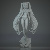 TU007 - Female Character design,Venom Hatsune Miku，3d STL resin print download files