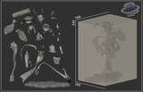 MN014 - Female character design, Shuten douji, 3d stl print download files
