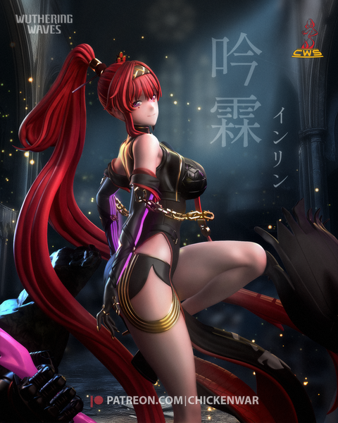 TU096 - NSFW Female Character design，Wuthering Waves - YinLin，3d STL resin print download files