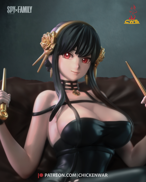 TU097 - Anime Characteer design, Yor Forger from Spy x family, 3d stl print download files