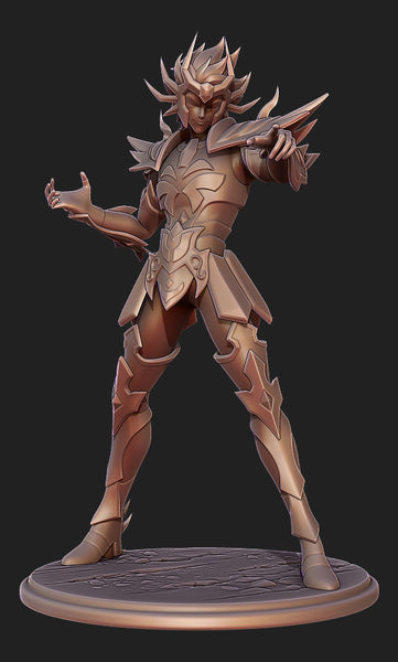 B036 - Saint Seiya Gold Deathmask Cancer Manigoldo, STL 3D model design print download files