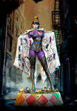 E794 - Comic character design, the sexy heroes punchlane with set of weopon, STL 3D model design print download files