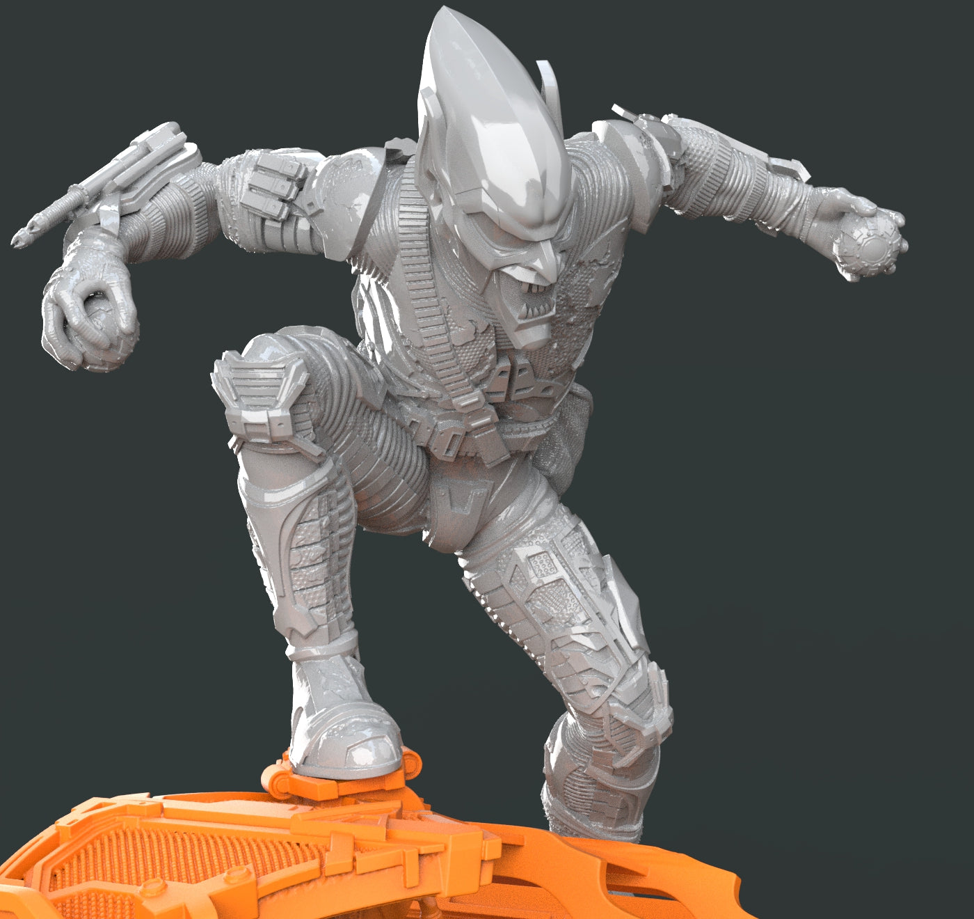 H054 - Comic Character design, The Green Goblin Statue, STL 3D model d ...