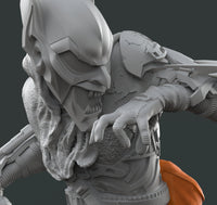 H059 - Comic character design, The Green Goblin Bust statue, STl 3D model design printable download files