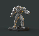 H058 - Legendary character design, The Power Armor Marine statue, STL 3D model design printable download files