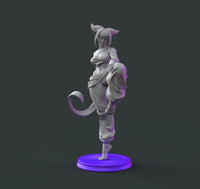 H060 - NSFW Games character design, The Female Character Juri Statue, STL 3D model design printable download files