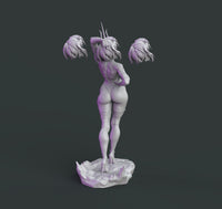 H062 - Games character design, The Mortal Kumbat character design, Meleena statue, STL 3D model design printable files