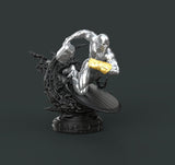 H068 - Comic character design, The Silver suffer guy with thanos gourment statue, STL 3D model design printable download
