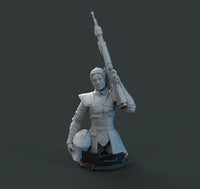 H076 - Movie Character design, The SW Fennec Bust Statue design, STL 3D model digital Printable download files